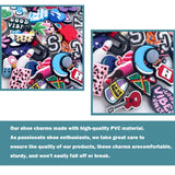 Random 10--200Pcs Non-Repeat Shoe Charms for Sandals, Beach Bags, PVC DIY Shoe Decorations Accessories Charms Premium Quality