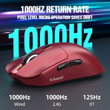 X11 Tri-Mode Wireless Gaming Mouse, 63g Lightweight, PAW3311 Sensor, 12000 DPI, Magnetic RGB Charging Dock