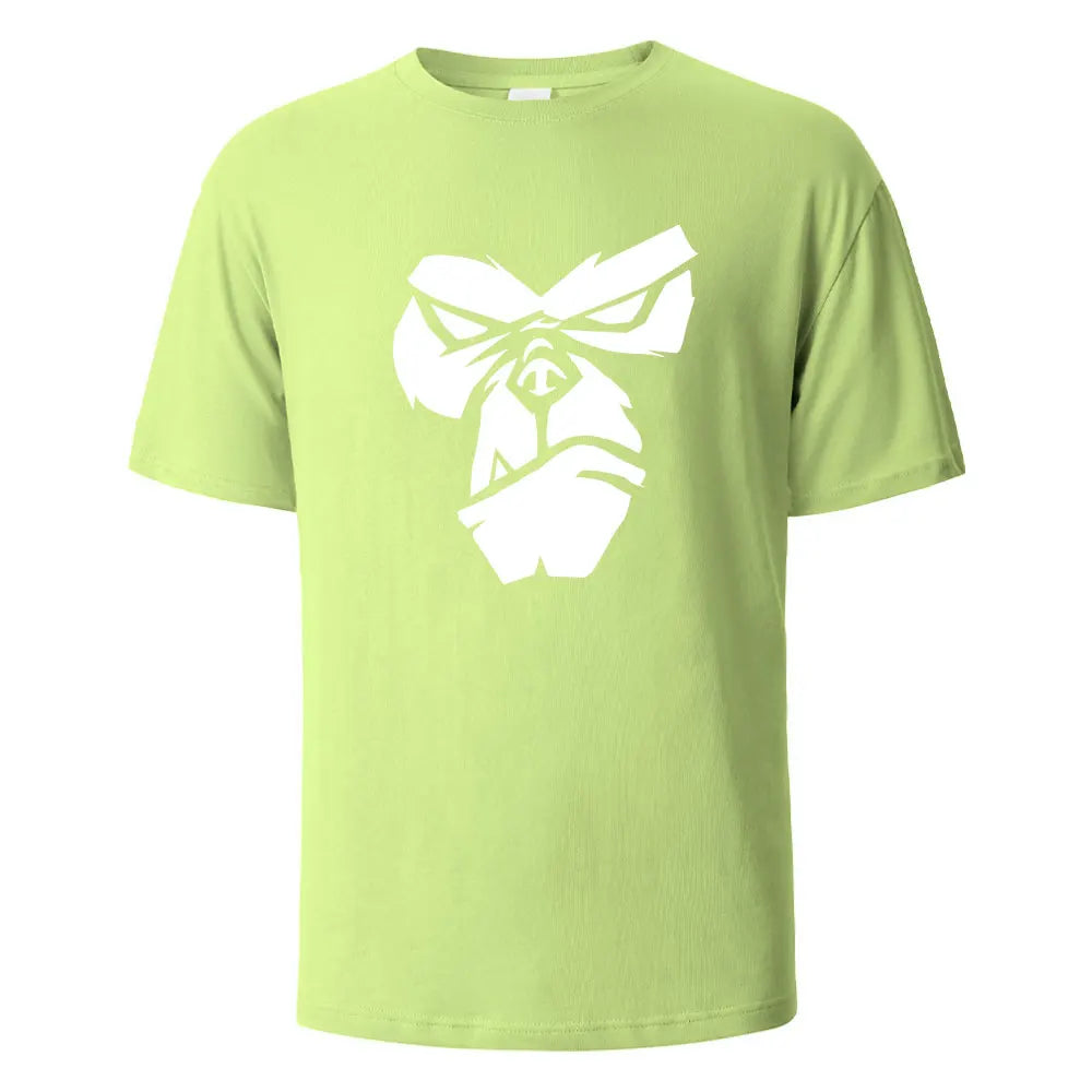 Gorilla Face Graphic Cotton T-Shirt