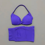 2 Pieces HISTELLO Sports Set Seamless Strappy Yoga Bra High Waist Scrunch Shorts Breathable Elastic Gym Workout Fitness Clothes