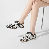 AIYUQI Women's Flat Shoes 2026 New Genuine Leather And Horse Hair Female Sneakers Large Size Lace-up Shoes For Women