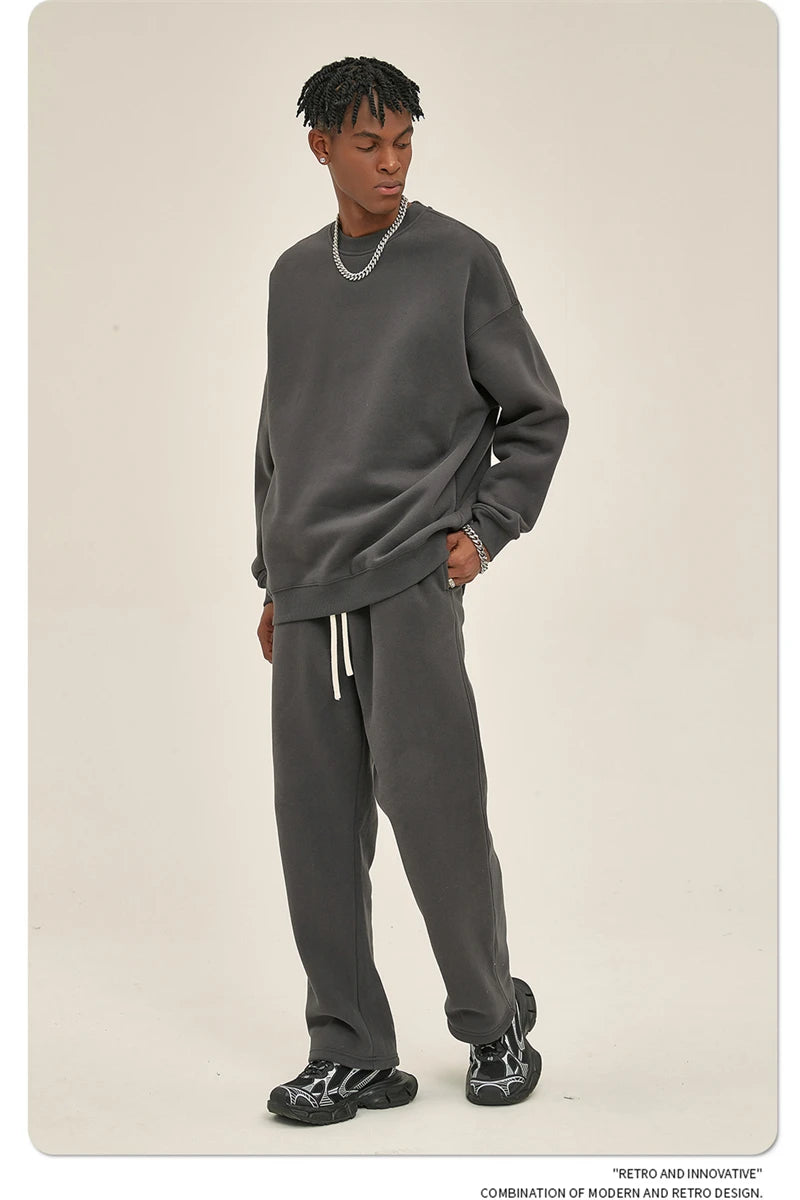Men's 350gsm Fleece Crewneck Sweatshirt