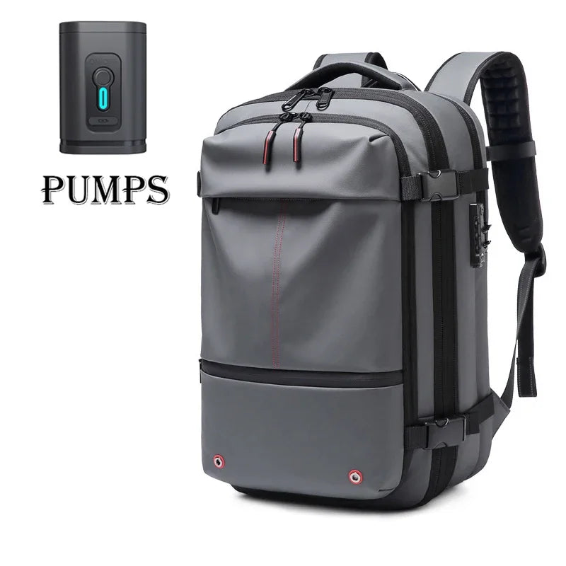 Vacuum Compression Travel Backpack – 17" Laptop & Adventure Ready