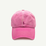 Monogram Cotton Baseball Cap – Hand-Embroidered Dad Hat