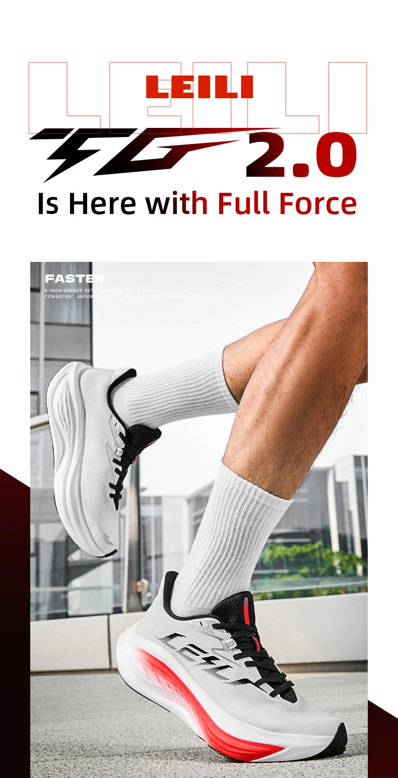 QIAODAN LEILI Men's Cushioned Running Shoes