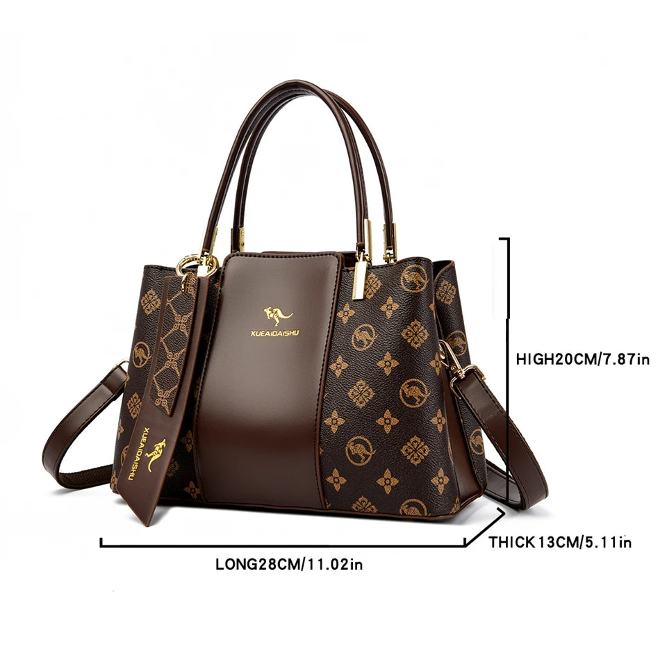 Luxury Print Leather Crossbody & Shoulder Bag