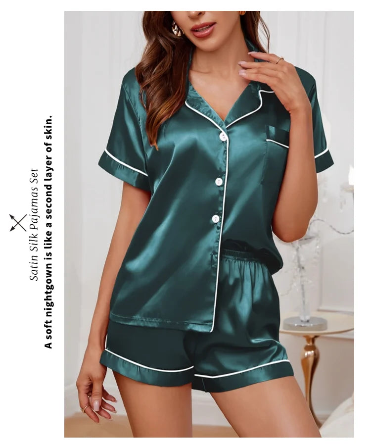 Women’s Luxurious Satin Pajama Set