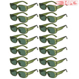 14-Piece Rectangle Sunglasses Set | Women's Vintage Eyewear