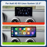 Road Top 12.3" Touchscreen Display for Audi A3 2014–2019 LHD