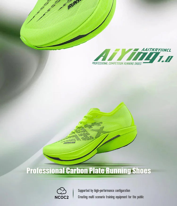 IRUNSVAN Carbon Plate Sports Shoes Marathon Professional Running Shoes Shock Absorbent Breathable Jogging Shoes Unisex 095