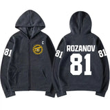 Ilya Rozanov 81 Boston Raiders Fleece Zip Hoodie
