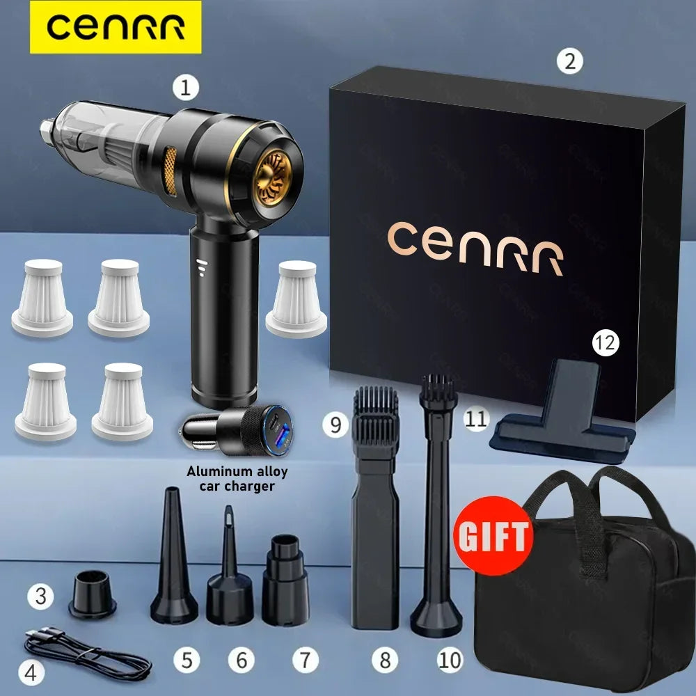 CENRR 998000PA Cordless Car Vacuum Cleaner – 3-Speed