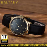 Baltany S4098 Original Design Asymmetric Dial 82S7 Retro Watches Stainless Steel 38MM Automation Mechanical Dress Watch For Man