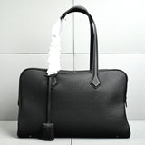Genuine Leather Bowling Bag for Women, Top Layer Cowhide Handbag, Large Capacity Top Handle Bag, Small & Large Size