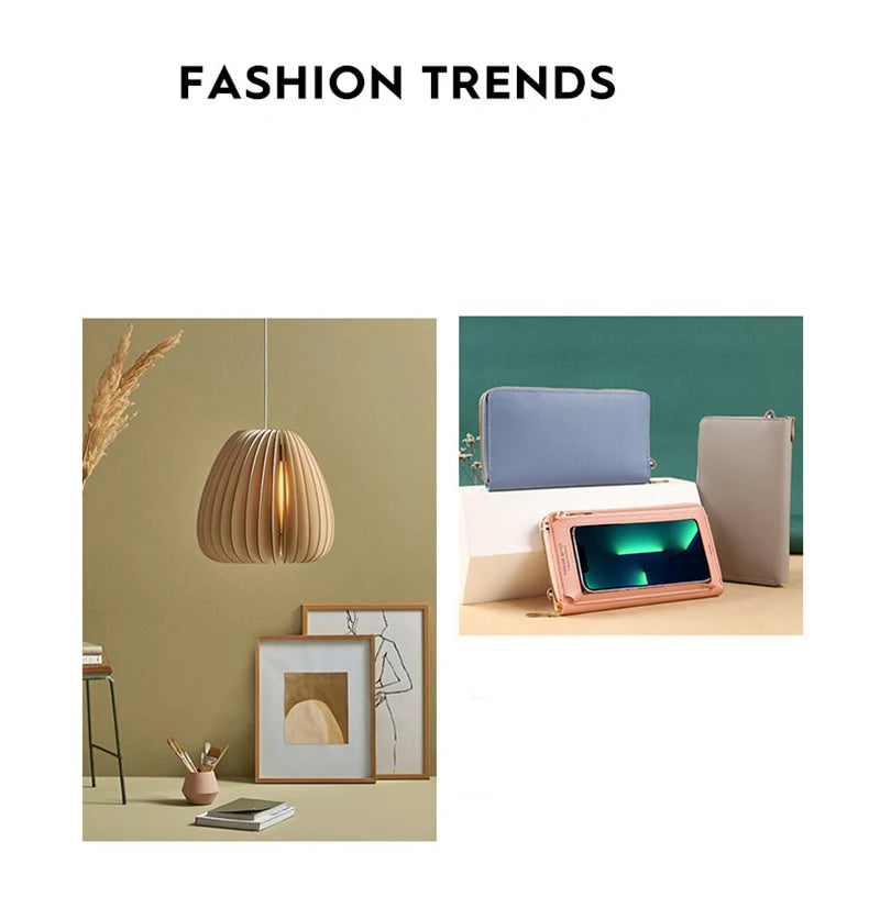 Women Crossbody Bags Touch Screen Cell Phone Purse 2023 Fashion Shoulder Bag Mobile Mini Wallet Card Holder Handbag for Female