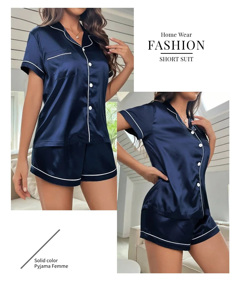 Women’s Luxurious Satin Pajama Set