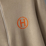 USA-Made Luxury Wool 2-Piece Set: Embroidered Horse Knit Jacket & Pants