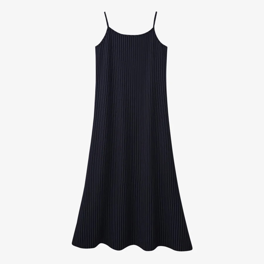 AW25 Pinstripe Collection – Knit & Slip Dress Set