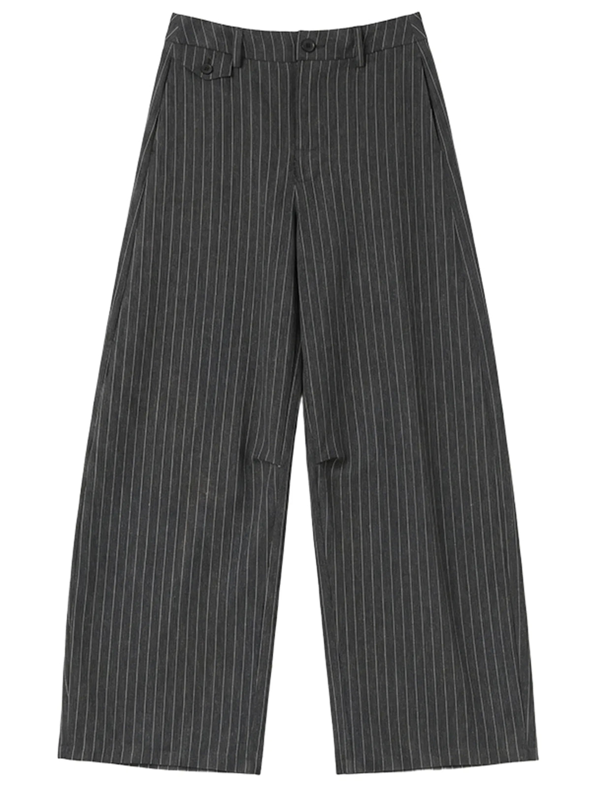 Women's Herringbone Wide-Leg Office Trousers