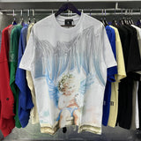 MIXED EMOTION Oversized Cotton Rhinestone T-Shirt