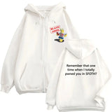 Blame John Meme Oversized Zip-Up Hoodie