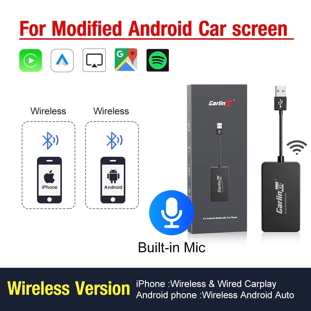 CarlinKit Wireless CarPlay & Android Auto Adapter