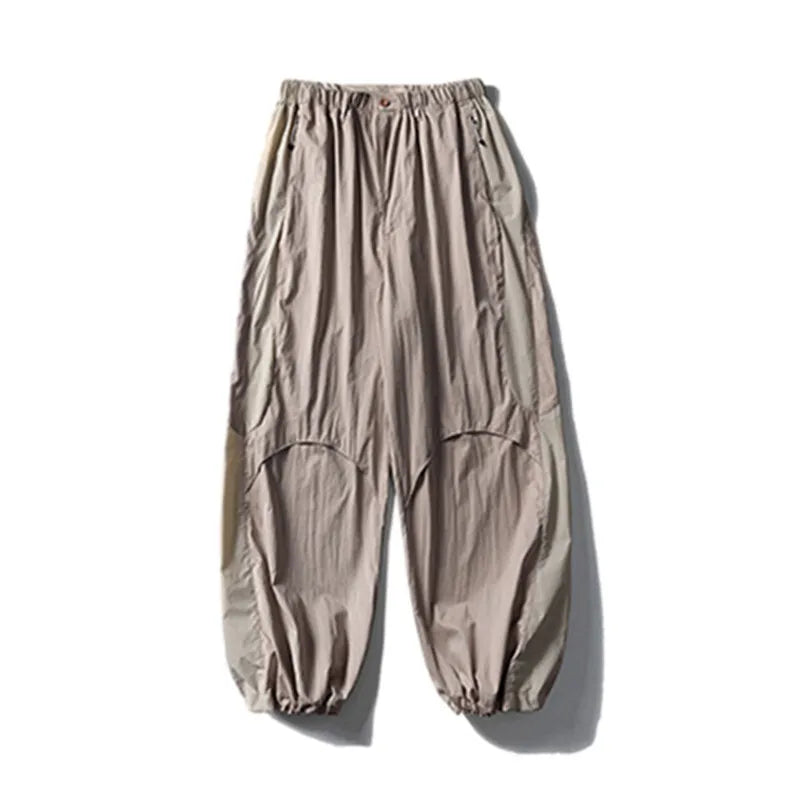 Men's Colorblock Wide-Leg Pants