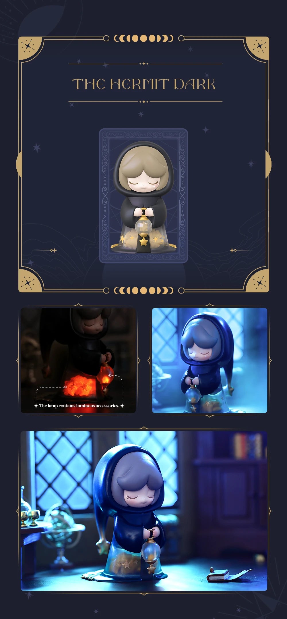 52TOYS Blind Box Laplly Song of the Tarot, Mystery Box, Random 1PC Cute Action Figure Collectible Toy Desktop Decoration