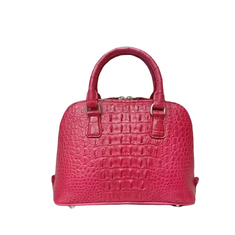 Genuine Crocodile Leather Shell Bag for Women
