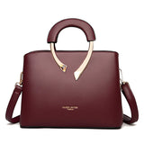 GENUINE VANDERWAH High Quality Pu Leather Casual Tote Luxury Handbags Women Bags Designer Shoulder Crossbody Bags for Women 2025