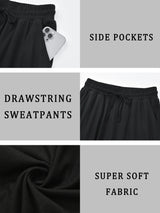 Women's Capri Yoga Pants Loose Soft Drawstring Workout Sweatpants Causal Lounge Pants with Pockets