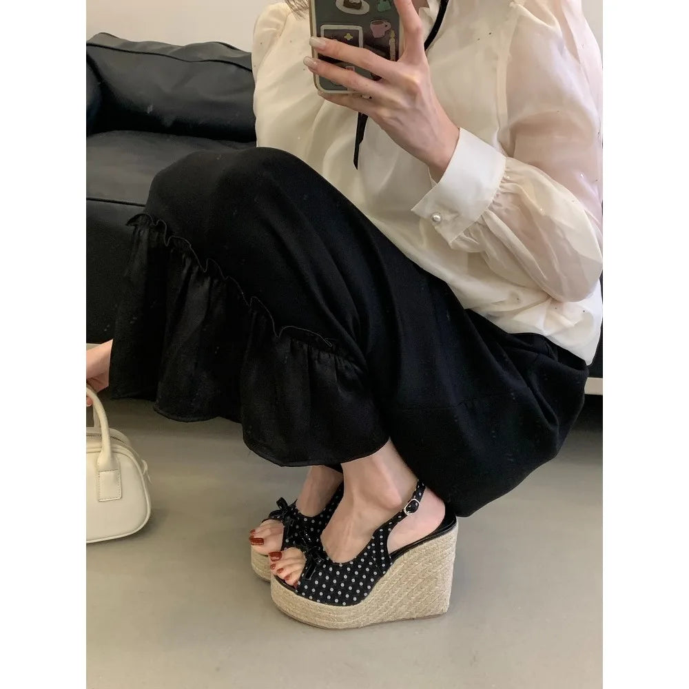 Aneikeh Women's Wedge Platform Sandals