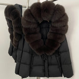 Premium Natural Fur Trim Down Jacket