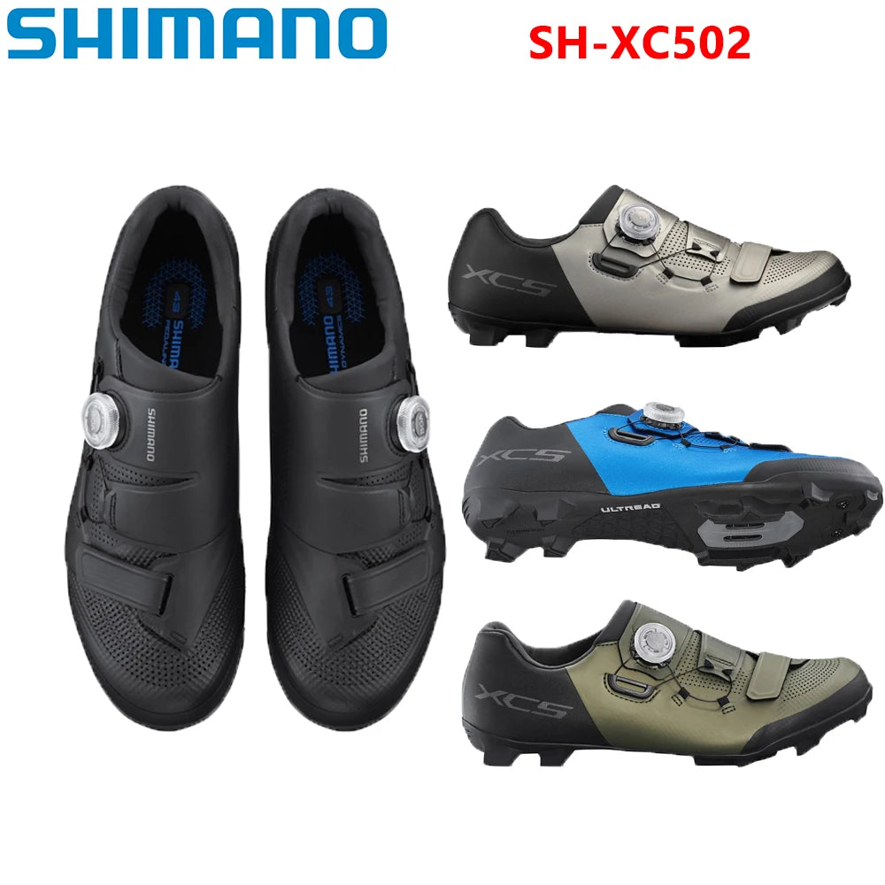 Shimano XC502 XC503 Mountain Bike Self-locking Shoes XC5 SH-XC502 Racing OFF ROAD/Cross Country Mountain Bike Lock Shoes