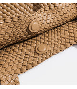 Woven Tote Bag For Women Soft Foldable Top-Handle Wristlet Bag Fashion Hobo Handbag Composite Bag with Coin Purse