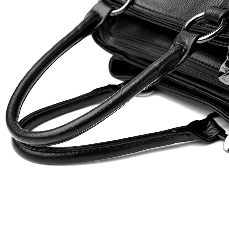 Three Layers Luxury Casual Tote Women Bag Top Quality Pu Leather Ladies Hand Bags for Women Big Shoulder Crossbody Bags Sac New