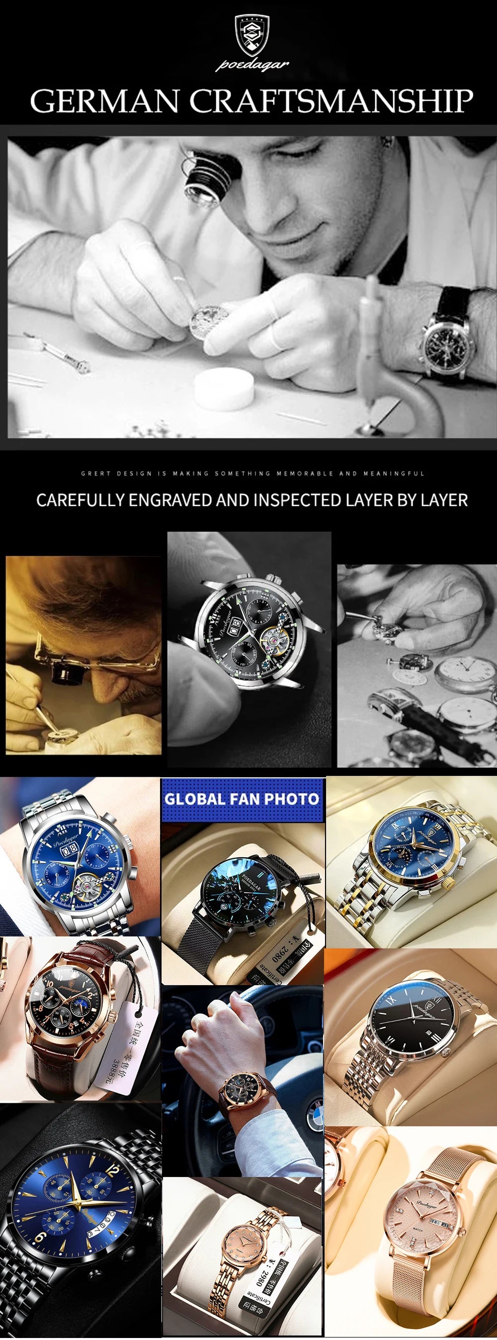 Luxury Men’s Quartz Wristwatch