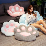 70cm  Kawaii Plush Bear Paw Mat Cute Animal Bear Cat Foot Pillow Heart Plush Cushion Stuffed Soft Toys for Home Decor Gifts