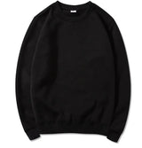 Korean Fashion Men's Round Neck Sweatshirts Autumn Long Sleeves Vacation Pullovers Tops Casual Popular Man Solid Sweat Shirts