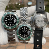 STEELDIVE SD1953 41MM Classic Water Ghost Calendar Magnifier NH35 Mechanical Movement BGW9 Super Luminous 30Bar Waterproof Watch