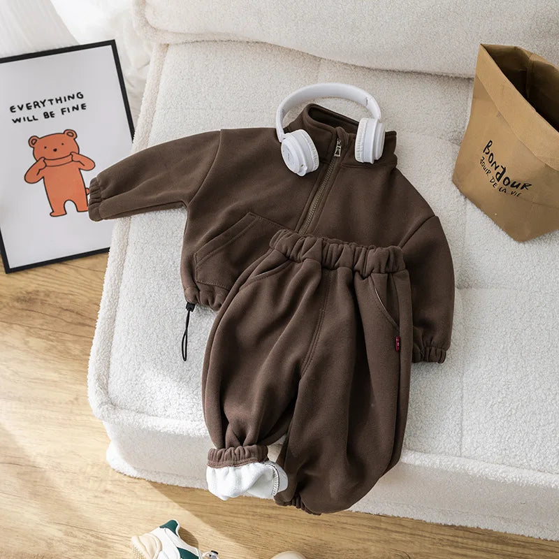 Kids' Winter Fleece 2-Piece Sport Suit