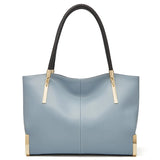 FOXER Brand Stylish Women Cowhide Leather Handbag Female Shoulder Bag Design Luxury Lady Large Capacity Zipper Top-Handle Bags