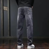 Men's Relaxed Straight-Leg Stretch Jeans | Multi-Color