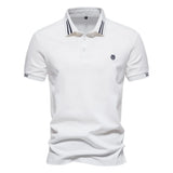 AIOPEON Men's 100% Cotton Polo Shirt – Refined Casual Style