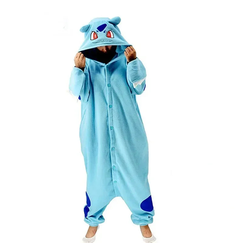 okemon Cosplay Kigurumi Onesie Snorlax Jigglypuff Umbreon Gengar Costume Halloween Adult Anime Bulbasaur Pajamas