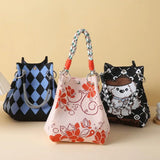 Women's Cartoon Knitted Bucket Bag