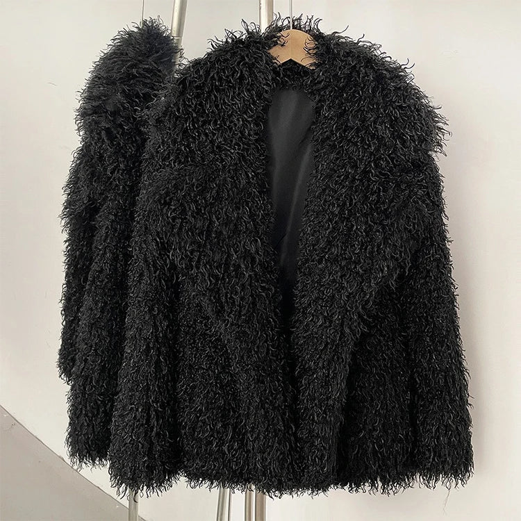 Plush Faux Fur Winter Coat