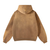 Men’s Oversized Tie-Dye Fleece Zip-Up Hoodie