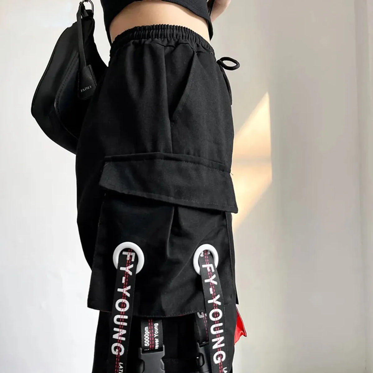 Women's High-Waist Cargo Jogger Pants