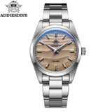 ADDIESDIVE Hot Sale Quartz Watch Simple 10Bar Steel Dive Wristwatch Bubble Mirror Pot Cover Glass Sports 36mm Men Watches AD2030
